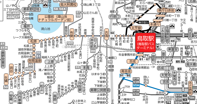 (50-51)吉岡線路線図